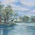 Contemporary Blue Lake in Summer Landscape by Frederico Domondon For Sale - Image 3 of 5