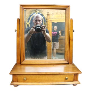 Leopold Stickley Original 1956 Cherry Wood Dresser Mirror For Sale