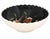 A scalloped Henriot Quimper serving bowl hand-painted by celebrated artist Guy Trévoux. Finished in the distinctive black...