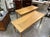 Pair of late 19th-century English stripped pine tables with drawers. Sold individually or as a pair.