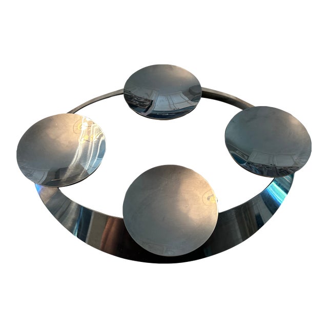 Danish Modern Georg Jensen Candle Holder For Sale