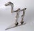 Abstract Abstract Stainless Steel Dinosaur Sculpture For Sale - Image 3 of 9