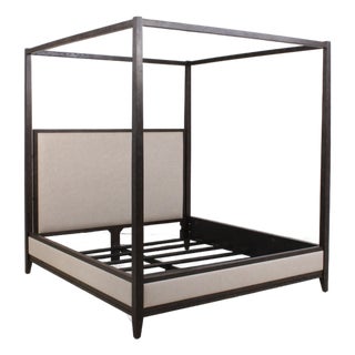 Restoration Hardware King Size Upholstered Bed For Sale