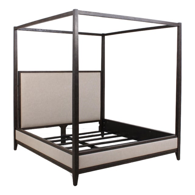 Restoration Hardware King Size Upholstered Bed For Sale