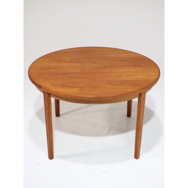 Danish Extendable Round Dining Table in Teak from Skovby Møbelfabrik, 1960s For Sale - Image 10 of 18