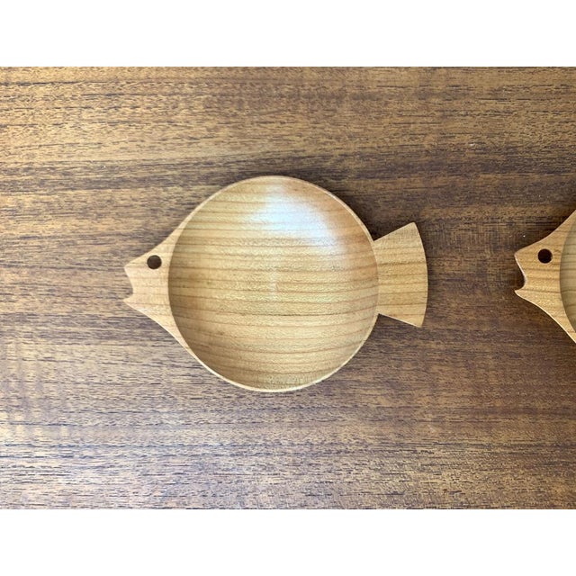 Wooden Fish Shaped Bowls, 1960s, Set of 5 For Sale - Image 12 of 18