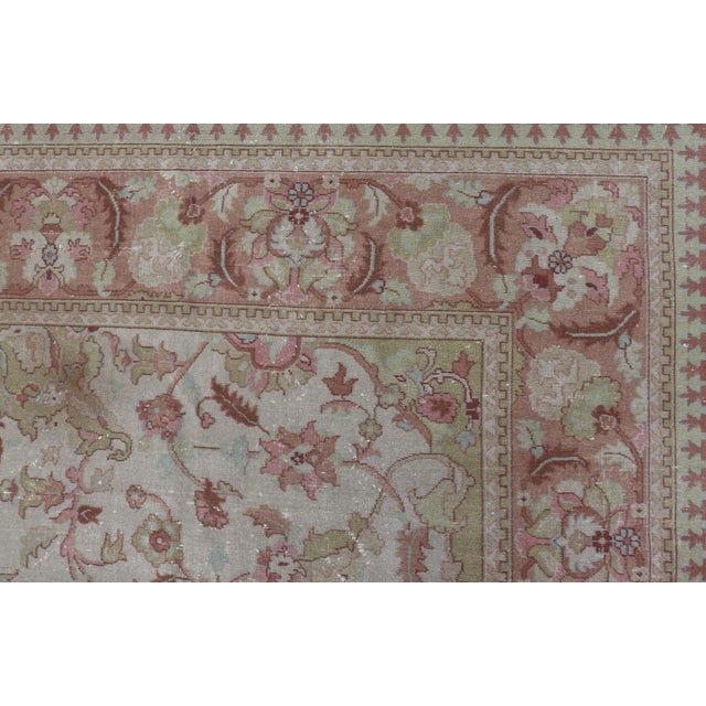 Indian Keivan Woven Arts Large Vintage Indian Amritsar Rug For Sale - Image 3 of 16