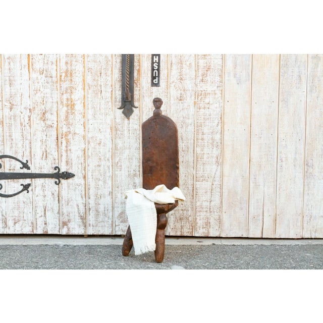 Wood Antique African Tribal Ceremonial Chair For Sale - Image 7 of 8