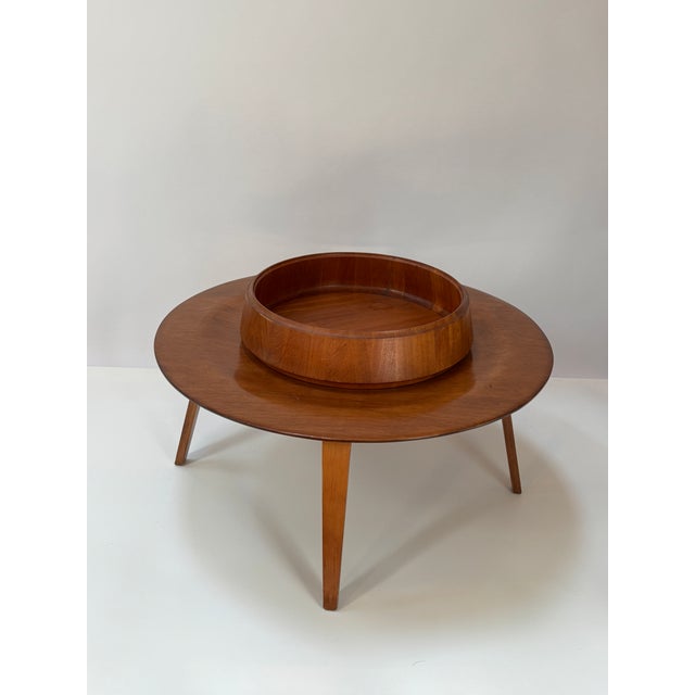 Wood 1960s Monumental 20” Scanform Handmade Teak Bowl For Sale - Image 7 of 18