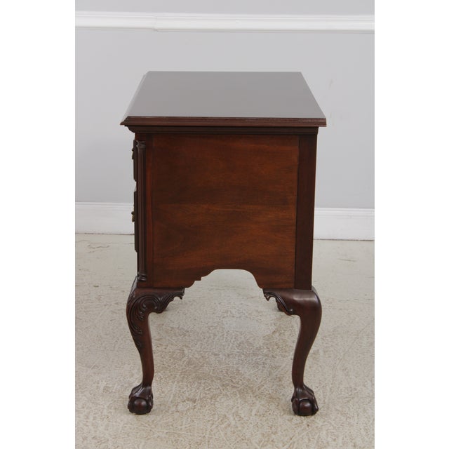 Council Craftsman Chippendale Mahogany Lowboy For Sale - Image 12 of 14