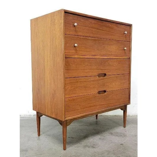 1960s Mid Century Modern Brown Saltman Dresser For Sale - Image 10 of 13