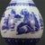 Mid 20th Century Mid 20th Century Elegant Large Chinese Blue and White Porcelain Vase With Figural Landscape Scene For Sale - Image 5 of 6