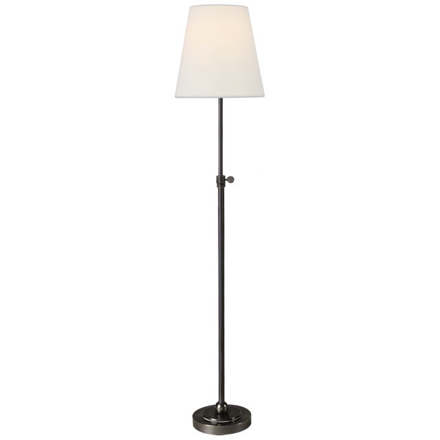 Modern Thomas O'Brien by Visual Comfort Signature Bryant Table Lamp in Bronze with Linen Shade For Sale - Image 3 of 3