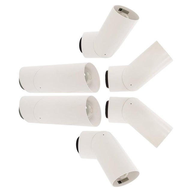 Large Postmodern White Spotlights by Brendel & Loewig, Berlin, 1980s, Set of 2 For Sale - Image 13 of 13