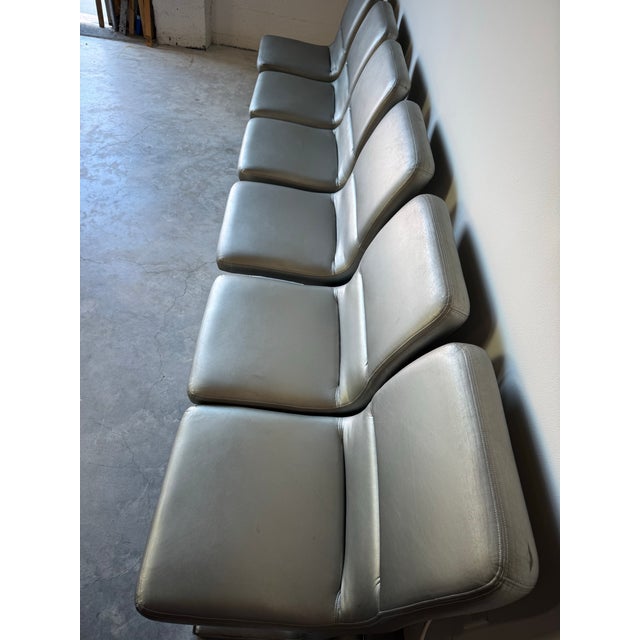 Wood 1984 Set of Six Postmodern Dining Chairs by Vladimir Kagan for Preview For Sale - Image 7 of 12