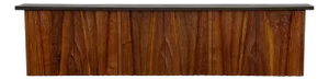 Gino Russo Carved Wood & Slate Floating Credenza