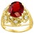 4.5 Ct Natural Spessartine Garnet & Diamond Ring 18 Karat Yellow Gold For Sale - Image 15 of 18