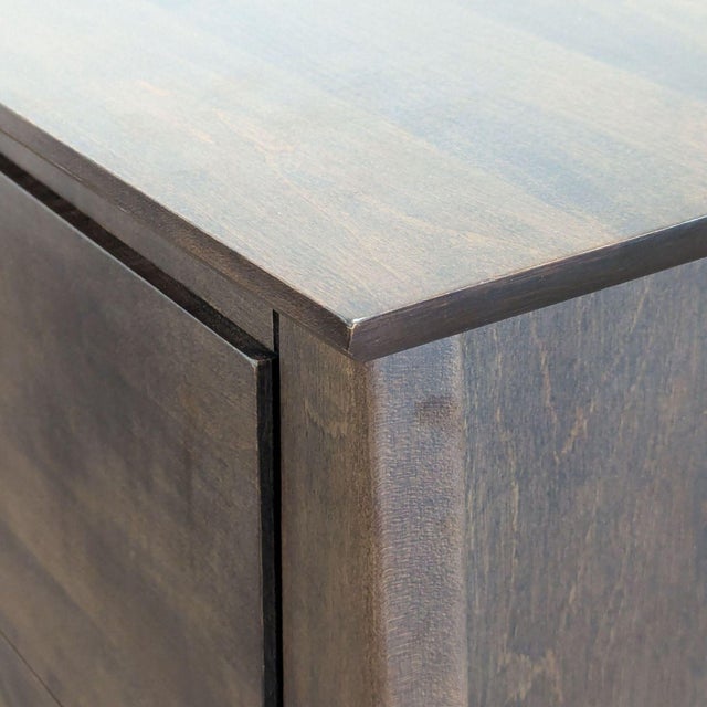 Wood Baronet Maple 6-Drawer Dresser in Dark Wood Finish For Sale - Image 7 of 11