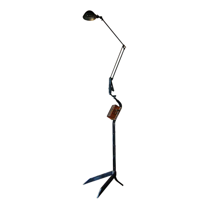 1930s First Generation Dazor Floating Arm Floor Lamp | Chairish