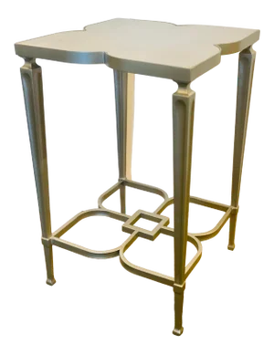 Caracole Modern Silver Leaf Finished Lucky Charm Accent Table