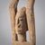 African Early 20th Century Dogon Tellem Standing Ladder Arm Wood Figure For Sale - Image 3 of 12