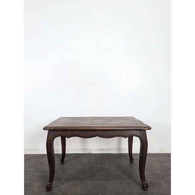 Louis XV Style Oak Coffee Table with Parquet Top, 1960s, in Very Good conditions. Designed 1950 to 1959