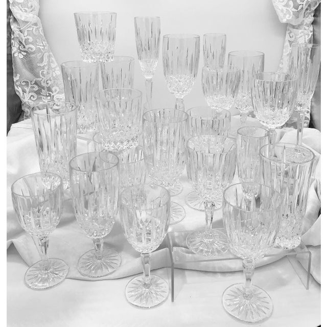 Vintage Mikasa Crystal Drinking Glasses Old Dublin Stemware 24 Piece