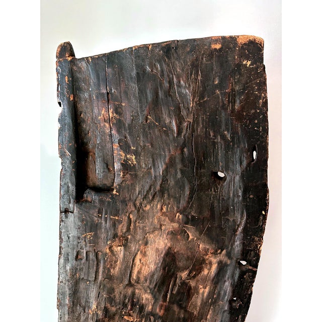 Gabon Punu Granary Door Panel on Custom Stand with Provenance For Sale - Image 4 of 18