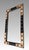 1970s Large Moroccan Rectangular Wall Mirror, Expresso Brown Wood, Orange With Silver Embellishments For Sale - Image 5 of 12