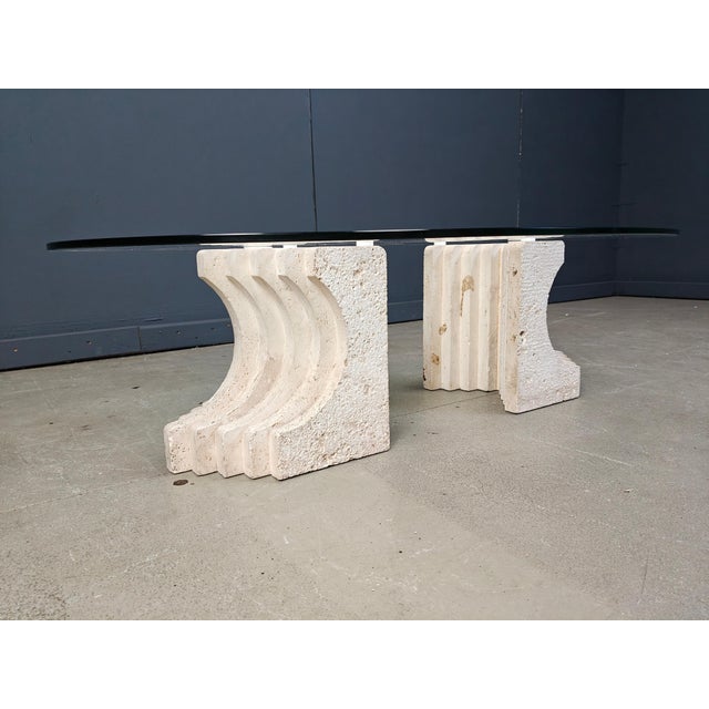 Vintage Travertine Coffee Table, Italy, 1970s For Sale - Image 6 of 13