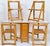 1970s Mid-Century Modern Compact Drop-Leaf Dining Table With 4 Chairs - Set of 5 For Sale - Image 12 of 16