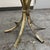 Chrome Italian Mid-Century Brass + Chrome Round Glass Dining Table, Vintage For Sale - Image 8 of 12