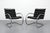 Leather and Steel MR Chairs by Ludwig Mies van der Rohe for Knoll Inc. / Knoll International, 1970s, Set of 2 For Sale - Image 9 of 9