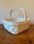 Classic Vintage Woven Ceramic Basket w/ Handle - Made in Italy. Perfect for filling with fruit (real or faux) or a floral...