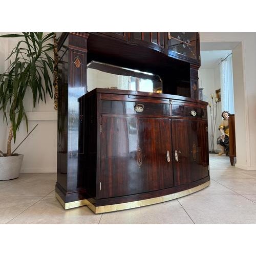 Antique Art Nouveau Floral Buffet, 1920s For Sale - Image 13 of 18