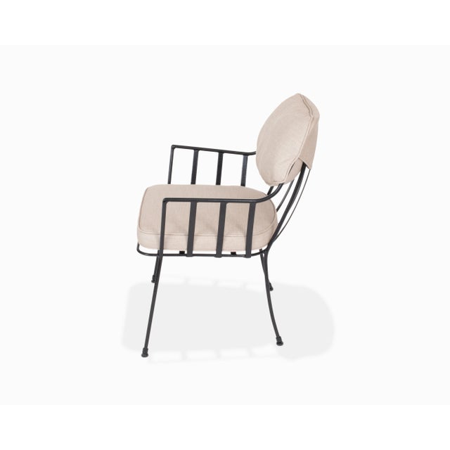 Metal Vintage Mid Century Patio Chairs by Paul Laszlo for Pacific Iron For Sale - Image 7 of 10