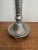 Silver Vintage Hammered Metal Tall Taper Candle Holder Candlestick Silver Tone Decor For Sale - Image 8 of 11