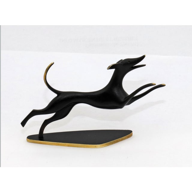 Hagenau Hunting Dog in Brass, 1920s For Sale - Image 6 of 10