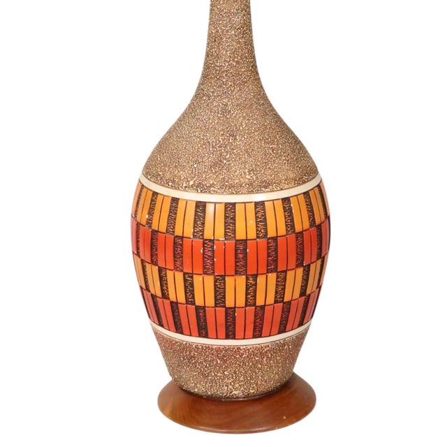 Mid 20th Century Mid Century Ceramic Table Lamp For Sale - Image 12 of 14