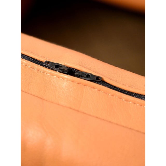 Wood Scandinavian Leather Armchairs, 1950s, Set of 2 For Sale - Image 7 of 10