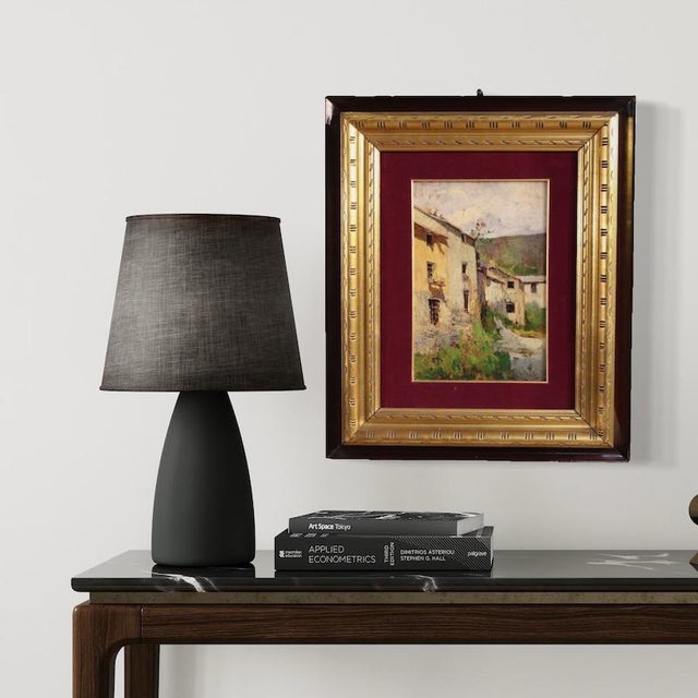 Italian Artist, View of Houses, 1930, Oil on Board, Framed For Sale - Image 12 of 16