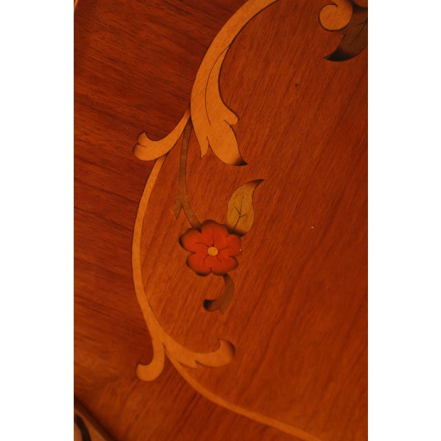 French Louis XV Style Marquetry Inlaid Nightstand For Sale - Image 17 of 18