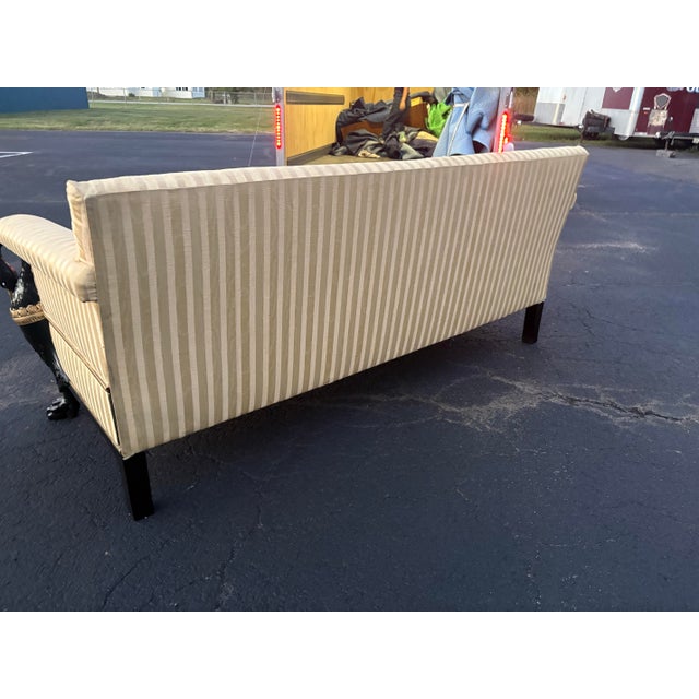 1930s Victorian Carved Swan Sofa For Sale - Image 9 of 11
