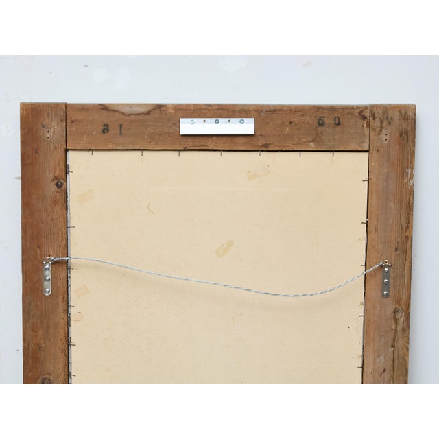 French Carved Giltwood Mirror with Light Painted Wood Surround, circa 1920 For Sale - Image 4 of 12