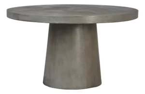 Outdoor Round Concrete Pedestal Dining Table