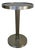 Pearson Modern Zebra Wood and Satin Nickel Drinks Table For Sale