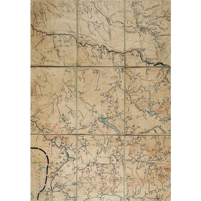 1920s Nicholville New York 1921 Us Geological Survey Folding Map For Sale - Image 5 of 5