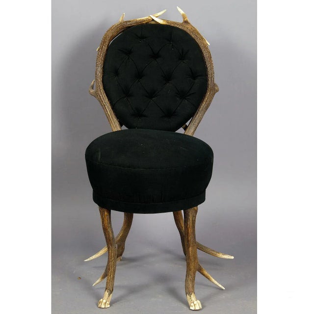 Cabin 1860s Antler Parlor Chairs - a Pair For Sale - Image 3 of 5