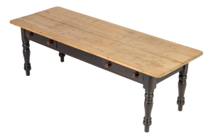 Antique English Farmhouse Table in Pine, 1800s