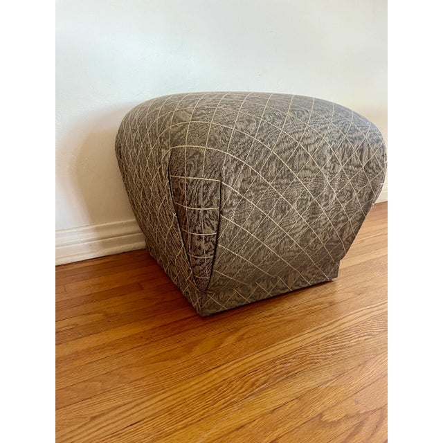 Modern Vintage Marge Carson Pouf For Sale - Image 3 of 9
